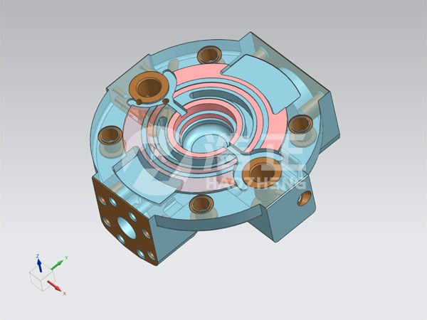 HZ-A10VSO系列端蓋3D設計圖