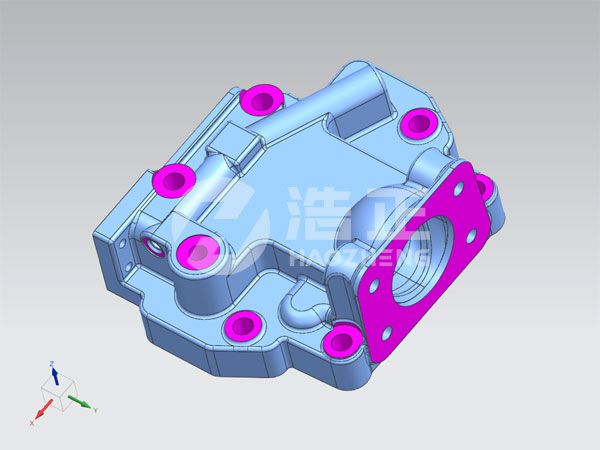 HZ-PVH系列后蓋3D設計圖